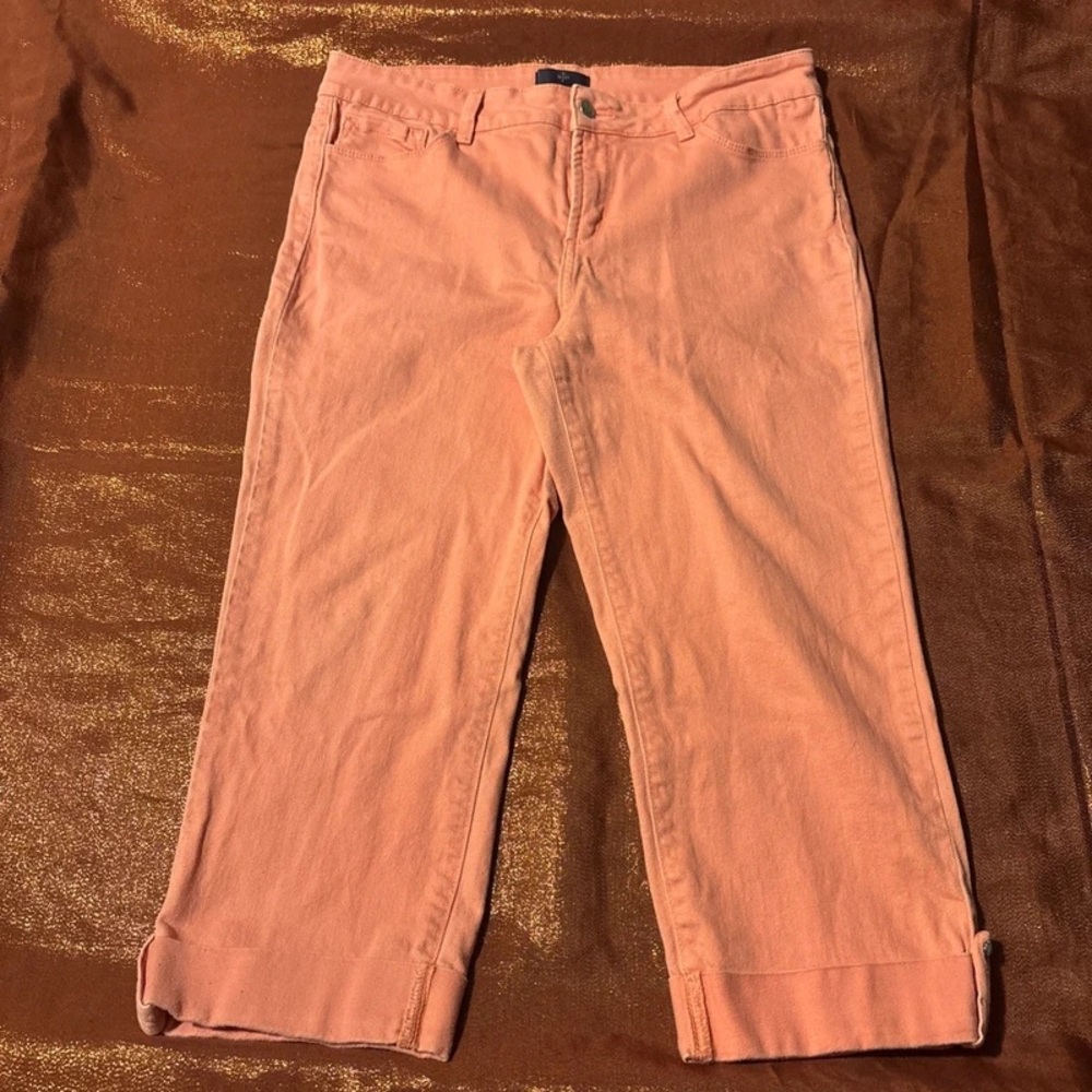 NYDJ Women's Peach Straight Leg Jeans